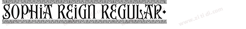 Sophia Reign Regular字体转换